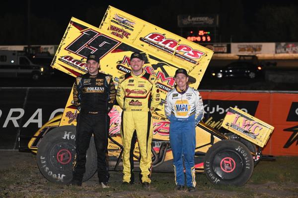 Brent Marks Holds Off Reutzel and Sweet for Night One Victory at Lakeside Speedway