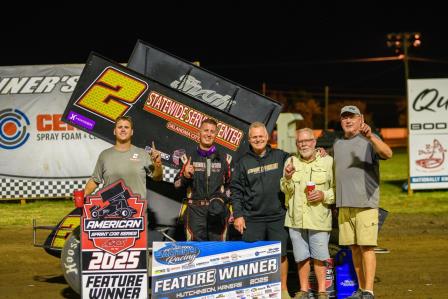 Whit Gastineau won his first career ASCS National feature Friday in Hutchinson (Video Highlights from DirtVision.com)
