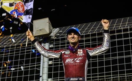 Buddy Kofoid won the World Finals and season finale Saturday in Charlotte (Tyler Carr Photo) (Video Highlights from DirtVision.com)