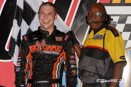 Kevin Swindell won the All Stars show at Knoxville Saturday (Dave Hill Photo)