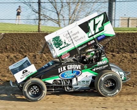 Bryan races at Eldora Speedway (Mike Campbell Photo)