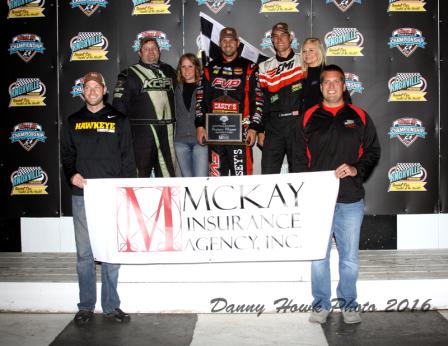 Brian Brown, Justin Henderson and Corey Kautz won  at Knoxville (Danny Howk Photo)