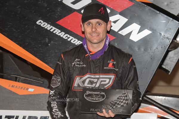 Ian Madsen Repeats at Iowa State Fair Speedway with Sprint Invaders Sweep!