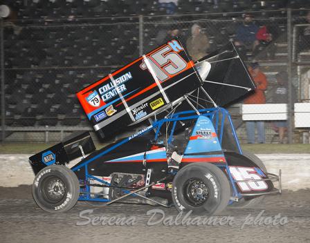 Sam at Devil's Bowl Speedway (Serena Dalhamer Photo)