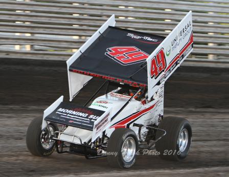 Josh races at Knoxville last Saturday (Danny Howk Photo)