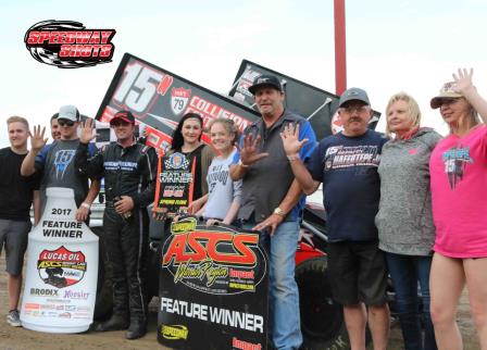 Sam is five for five with ASCS this season (Mike Spieker – Speedway-Shots.com)