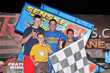 Mark wrapped up win #117 at River Cities Friday (Mike Spieker Photo)