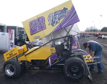 Kaleb Johnson won the 305 feature for the second night in a row at Jackson