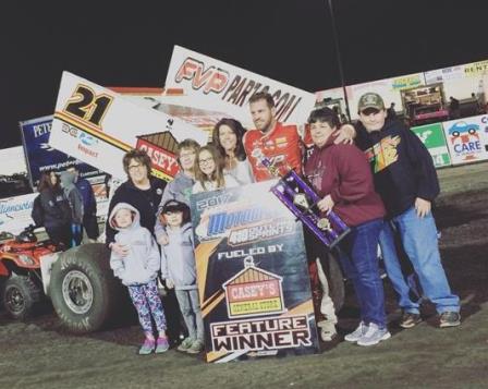 Brian in Victory Lane in Jackson (SpeedShiftTV.com Photo)  