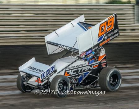 Matt Juhl stormed to his first ever win at the Knoxville Raceway Saturday (Chuck Stowe Images)