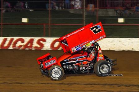 Wayne in action at Lucas Oil Speedway (John Lee – High Fly’N Photos)  