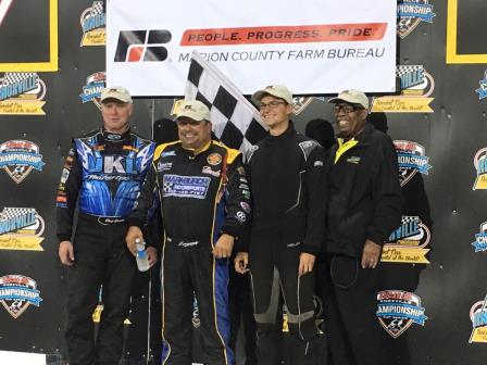 Saturday Knoxville winners included Clint Garner (360), Danny Lasoski (410) and Kade Higday (305) (Knoxville Raceway Photo)