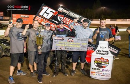 Sam celebrate their second $15,000 Dirt Cup Victory in as many years (Photo from ODS Carbon Fiber) 