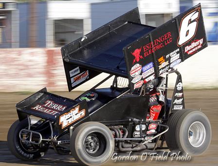 Carson made his first 410 start in West Liberty (Gordon O’Field Photo)