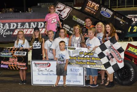 TMAC celebrates his win at the Randy Droescher Memorial (Jeff Bylsma Photo)