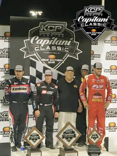 Shane Stewart topped Kerry Madsen and Brian Brown at Sunday's 5th Annual KCP Capitani Classic (Joanne Cram Photo)