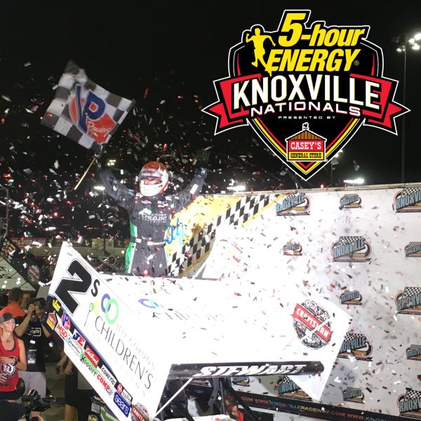 Shane Stewart Holds Off Schatz on Night #1 of the 56th Annual Knoxville Nationals!