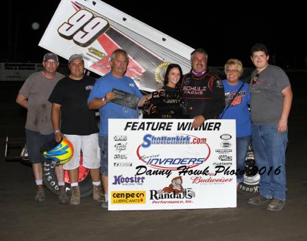 John Schulz topped a tough field in Donnellson Friday night (Danny Howk Photo)