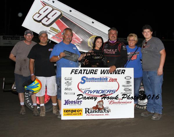 John Schulz Tops Tough Field in Donnellson with Sprint Invaders!