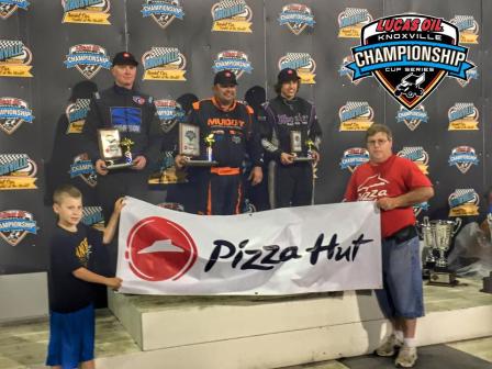 Clint Garner, Danny Lasoski and Christian Bowman won both championships and their respective features on Saturday 