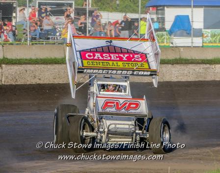 Brian Brown at the Iowa State Fair Speedway (Chuck Stowe - Finish Line Photo)