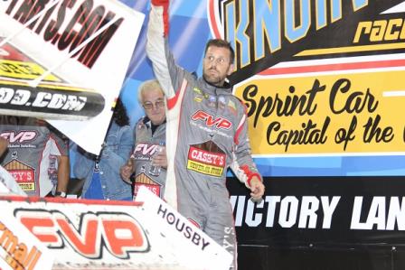 Brian Brown won the Capitani Classic Sunday night at Knoxville (DB3 Imaging)