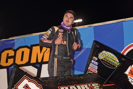 David Gravel won Night #2 at the Knoxville Naitonals (Paul Arch Photo)