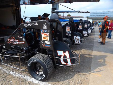 The Keith Kunz midget stable at the Four Crown