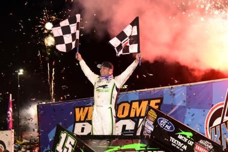 Donny Schatz won his tenth Knoxville Nationals Saturday (Paul Arch Photo)