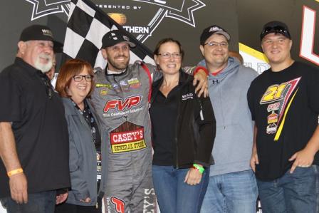 Brian in Victory Lane at the Capitani Classic with members of Weld Racing  (DB3 Imaging) 