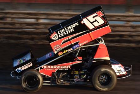 Sam had a strong car during Southern Iowa Sprintweek (DB3 Imaging) 