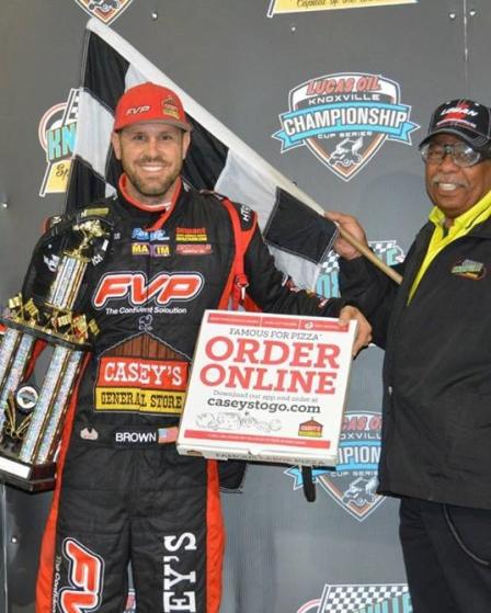 Brian is in Victory Lane after winning with the NSL at Knoxville on June 4