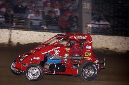 Wayne’s last run at the 2008 Chili Bowl (Doug Johnson Photo) 