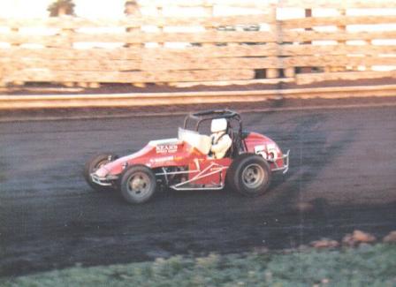 Fred Linder at the 1977 Knoxville Nationals (Jim Carmichael Photo)