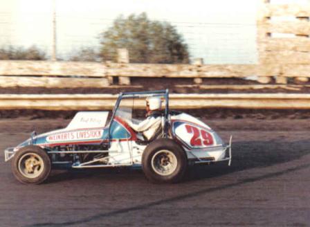 Paul Pitzer at the 1977 Knoxville Nationals (Jim Carmichael Photo)