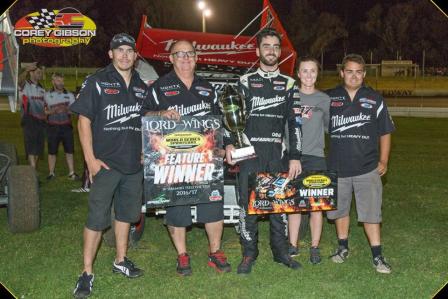 James McFadden took the WSS feature at Borderline Raceway (Corey Gibson Photography)