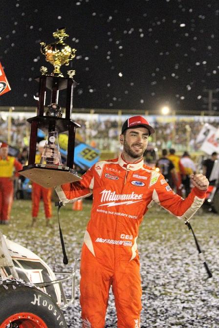 James McFadden won this year's Sprintcar Classic in Warrnambool (Phil Michell Photo)