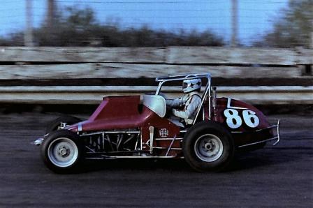 Steve Kinser was a rookie in 1977 aboard the Smith #86