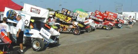 A look at A main row at the 2003 Knoxville Nationals
