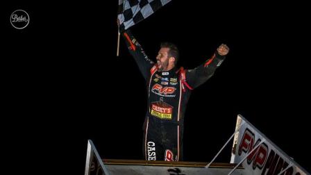 Brian celebrates his first win in PA and his first All Star win at the Jim Nace Memorial in Selinsgrove. (Zack Barber/All Stars Photo) 