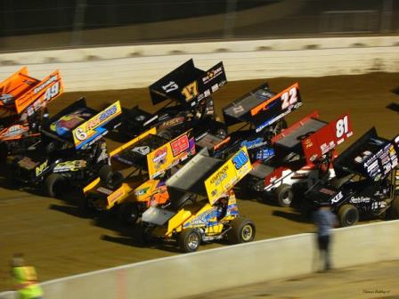 4-wide Salute at Mansfield
