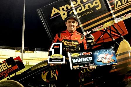 Kerry Madsen conquered the $40,000 Speedweek and the feature New Year's Day in Warrnambool (WSS Photo)