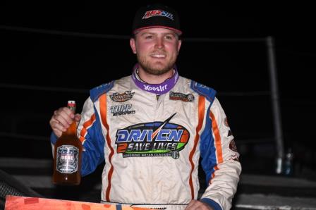 Tyler Courtney took night two of USAC's "Winter Dirt Games 9" at Bubba Raceway Park Friday (Al Steinberg/USAC Photo)