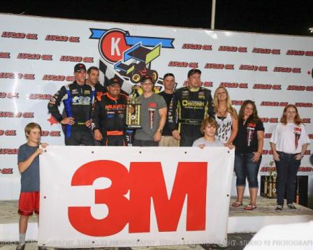 Danny Lasoski in Victory Lane at Knoxville (Studio 92 Photography)