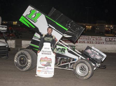 Roger Crockett claimed the season opener with ASCS at Devil's Bowl Friday (Serena Dalhamer/ASCS Photo)