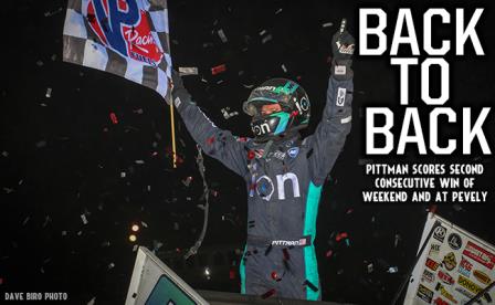 Daryn Pittman picked up his second WoO win in as many nights Saturday at Pevely (Dave Biro/DB3 Imaging)