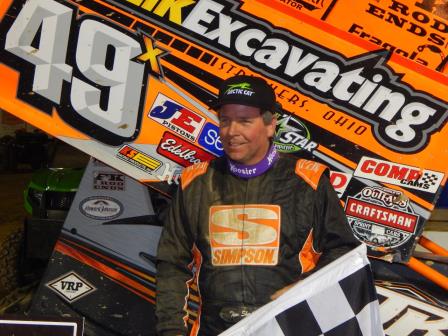 Tim Shaffer won Saturday's All Star feature at Wayne County