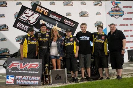 Terry McCarl in NSL Victory Lane at Knoxville (Rob Kocak Photo)