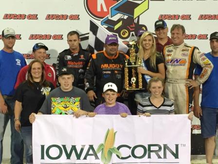 Danny Lasoski celebrates at Knoxville (Rob Kocak Photo)