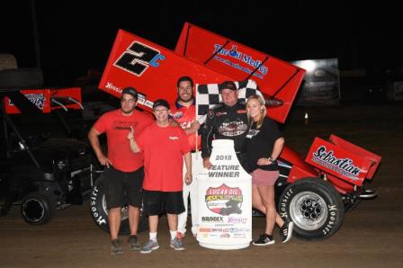 Wayne Johnson won at Humboldt Speedway last Wednesday with ASCS (John Lee - High Fly'N Photos)